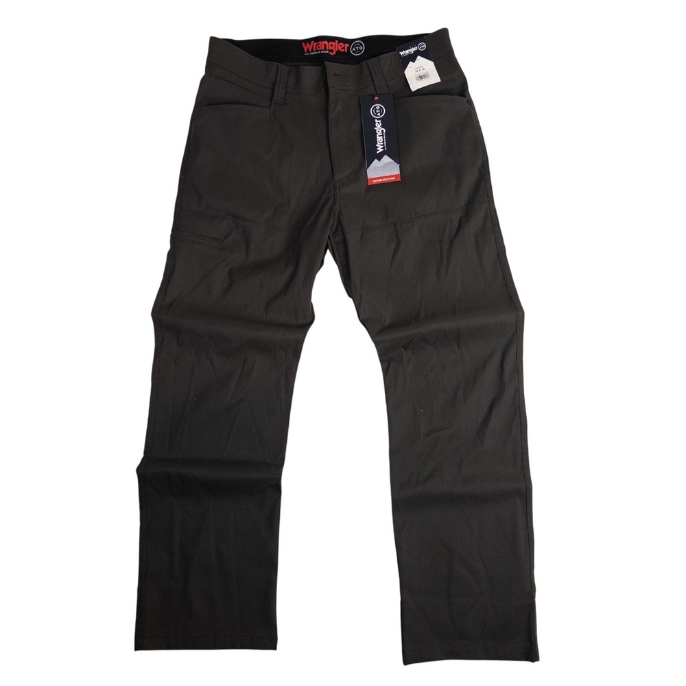 NWT Wrangler Men's ATG Synthetic Straight Utility Pants - Dark Shadow 34x30